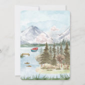 森の新しい首 |引っ越し祝いパーティーパーティー 招待状 (裏面)