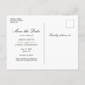 森の日付はがき冬松の木を保存 案内ポストカード (裏面)