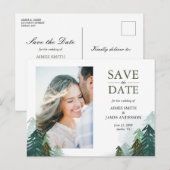 森の日付はがき冬松の木を保存 案内ポストカード (正面/裏面)