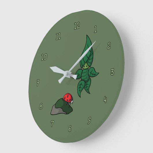 『森の時計の散歩』 ラージ壁時計 (傾斜)