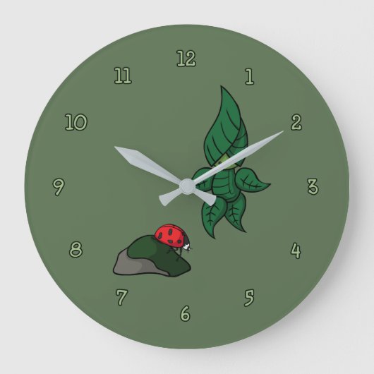 『森の時計の散歩』 ラージ壁時計 (正面)