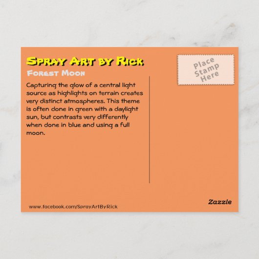 森の月 ポストカード (裏面)