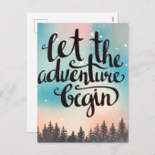 森の木々の冒険が始まる シーズンポストカード (正面/裏面)