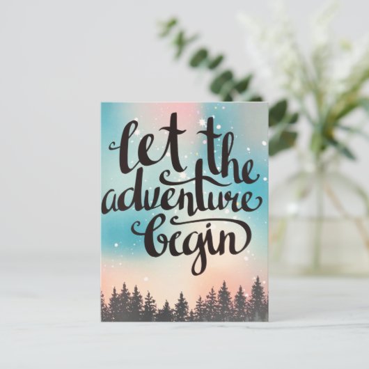 森の木々の冒険が始まる シーズンポストカード (スタンド正面)