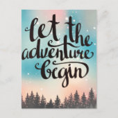 森の木々の冒険が始まる シーズンポストカード (正面)