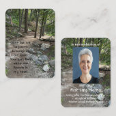 森の木々の荒野の美しい道 名刺 (正面/裏面)