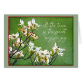 森の木々はハナミズキを喜ぶために歌う (正面横)