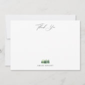 森の木々 サンクス ノートカード (正面)