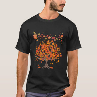 森の木々 紅葉 ナチュラル 秋 Tシャツ