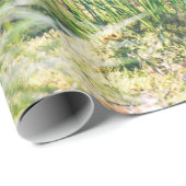 森の木々。自然緑木陽光背景 ラッピングペーパー (ロールコーナー)