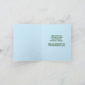 森の木とハッピーアニバーサリーグリーティングカード カード (内部)