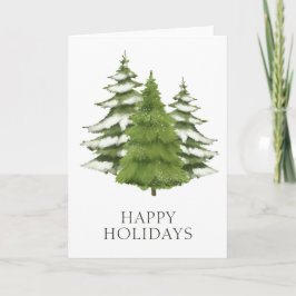 森の木にクリスマスをテーマパーソナライズされた シーズンカード