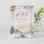 森の木のイルミネーション　ゲスト参加可 招待状 (スタンド正面)