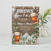 森の木のリハーサルディナー前にブリュース 招待状 (スタンド正面)