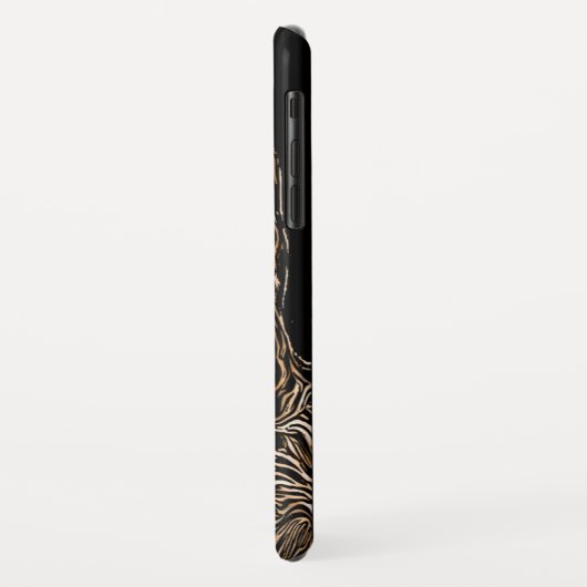 森の木の効果で野生の猫をチーター Case-Mate iPhoneケース (裏面/左)