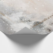 森の木の森の雪 ラッピングペーパー (角)