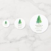 森の木の水の色のお気に入りの花結婚の コンフェッティ (正面)