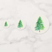 森の木の水の色のお気に入りの花結婚の コンフェッティ (裏面)