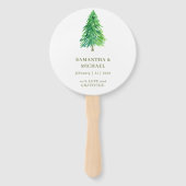 森の木の花が好きな結婚式のパーティー ハンドファン (正面)