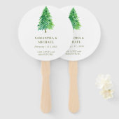 森の木の花のお気に入りの結婚式 ハンドファン (正面&裏面)