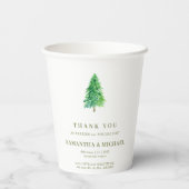 森の木の花ミニマル飲み結婚物 紙コップ (裏面)