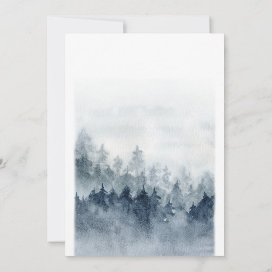 森の木モノグラムの ノートカード (裏面)