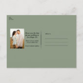 森の木ユーカリ綿素朴日付を保存 案内ポストカード (裏面)