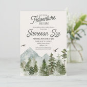 森の木陰のベビーシャワー招待状 招待状 (スタンド正面)