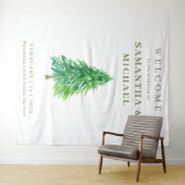 森の木 ウェディングに花を添えて タペストリー (インサイチュ(横))