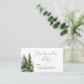 森の松の木の大きさお母さんの腹 エンクロージャーカード (スタンド正面)