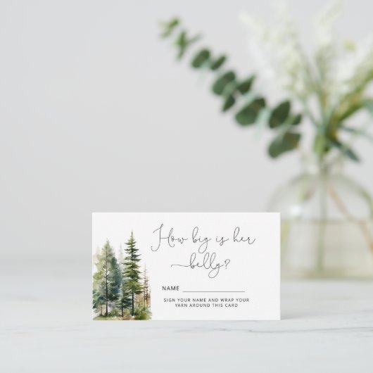 森の松の木の大きさお母さんの腹 エンクロージャーカード (スタンド正面)