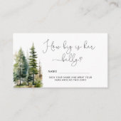 森の松の木の大きさお母さんの腹 エンクロージャーカード (正面)