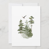 森の松の木は今シーズン結婚した 招待状 (裏面)