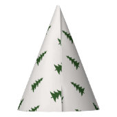 森の松の木パターンハッピーカンパー誕生日 パーティーハット (裏面)