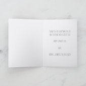 森の松の森の父の日と写真 カード (内部)