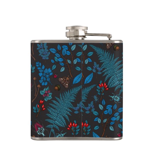 森の果実、葉とバグ1 フラスク (裏面)