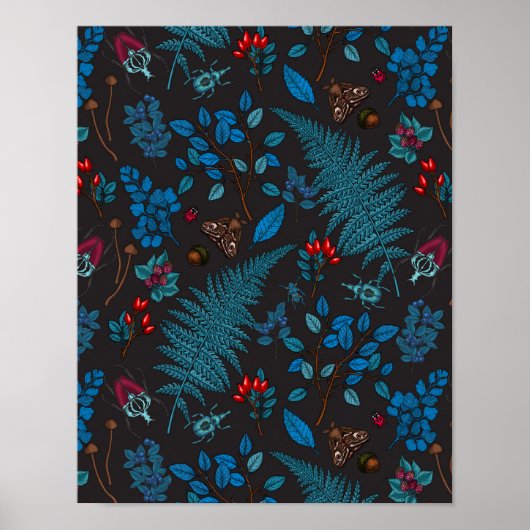 森の果実、葉とバグ1 ポスター (正面)