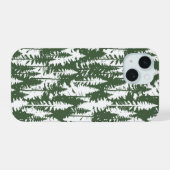 森の柄 iPhone 15ケース (裏面横)