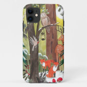森の森と森の動物クリスマス Case-Mate iPhoneケース (裏面)