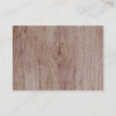 森の森のおむつラッフルベビーシャワー エンクロージャーカード (裏面)