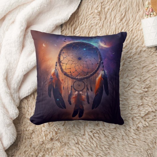 森の森のドリームキャッチャー クッション (ブランケット)