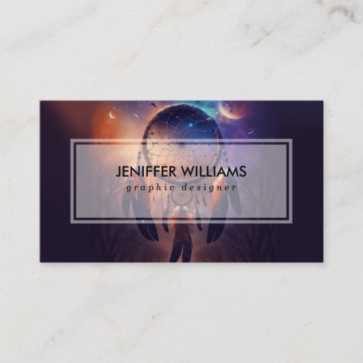 森の森のドリームキャッチャー 名刺 (正面)