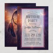 森の森のドリームキャッチャー 招待状 (正面/裏面)