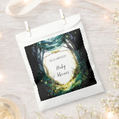 森の森の中に赤ちゃんシャワー フェイバーバッグ (クリップ留めされた状態)