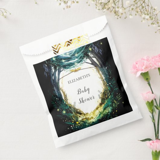 森の森の中に赤ちゃんシャワー フェイバーバッグ (封をした状態)