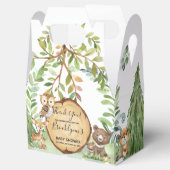 森の森の動物の赤ちゃんシャワー フェイバーボックス (オープン)