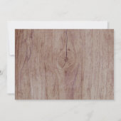 森の森の動物の赤ちゃんシャワー 招待状 (裏面)