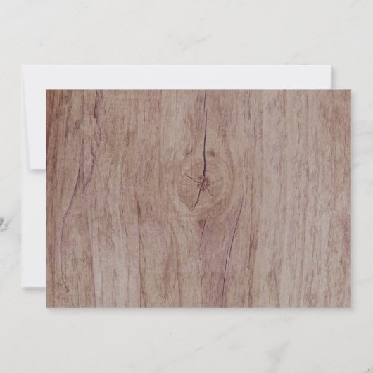 森の森の動物の赤ちゃんシャワー 招待状 (裏面)