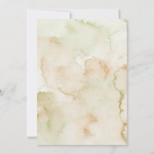 森の森の動物の野生1赤ちゃんシャワーの招待者 招待状 (裏面)