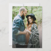 森の森の動物カップル写真ベビーシャワー 招待状 (裏面)